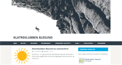 Desktop Screenshot of klatreklubben.no